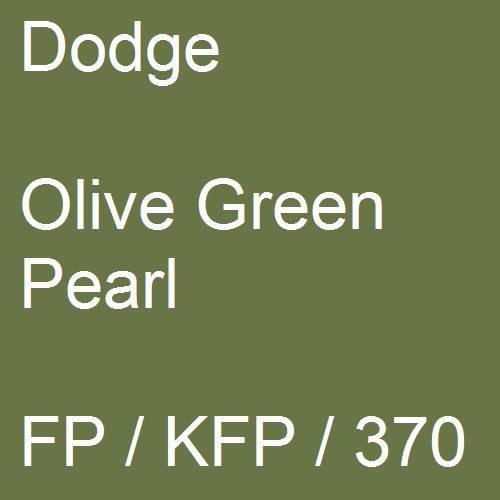 Dodge, Olive Green Pearl, FP / KFP / 370.